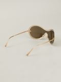oversize logo sunglasses