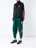 oriental embroidered track pants