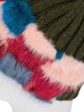 fur trim beanie 