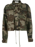 camouflage cropped jacket 