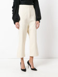 wide-legged cropped trousers