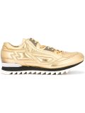 paneled lace-up sneakers