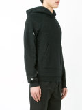 speackle-print hooded sweatshirt