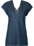 V-neck denim top