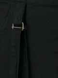 attached braces drop-crotch trousers