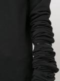 ruched sleeve sweatshirt