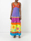 mirror embellished patchwork dress