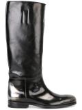 metallic effect boots