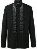 embroidered stripe detail shirt