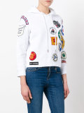 patch pullover hoodie