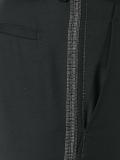 striped slim fit trousers