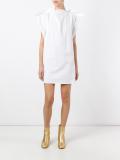 gathered back mini dress