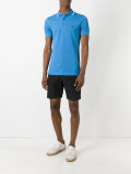 contrast collar polo shirt