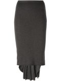 back pleated skirt