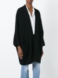 drop shoulder long cardigan