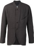 band collar blazer