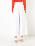 high waist wide leg trousers