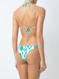 printed triangle bikini set