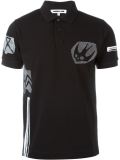 'Swallow Woodcut' polo shirt 