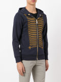 embellished zip hoodie