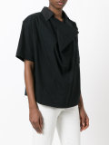 cowl neck blouse