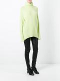 ribbed high neck jumper