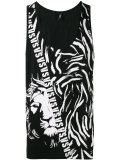 lion logo print tank top