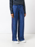 printed stars flared pants 