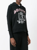 graphic print hooded sweatshirt