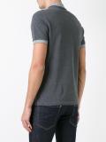 striped collar polo shirt