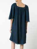 flared denim dress