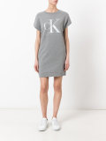 logo print sweat dress
