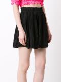 gathered mini skirt