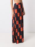 long printed skirt