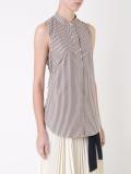 knotted back striped top