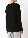 waffle effect thermal sweatshirt