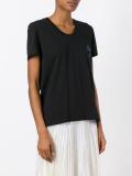 sequin flower heart Dani T-shirt