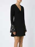embellished flare dress