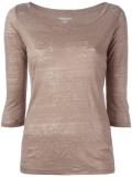 boat neck T-shirt