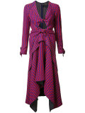 knot cut out asymmetric dress