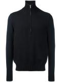 contrast knit jumper