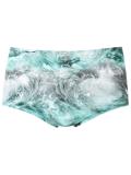 printed swim trunks
