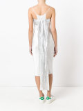 metallic bandeaux with ribbon detailing