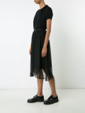 sheer asymmetric dress