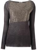 gold-tone metallic detailing jumper