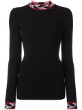 patterned collar jumper 