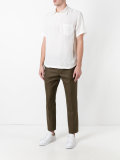 front placket shortsleeved shirt