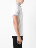 striped collar polo shirt