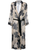 floral print coat