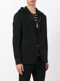 hooded blazer